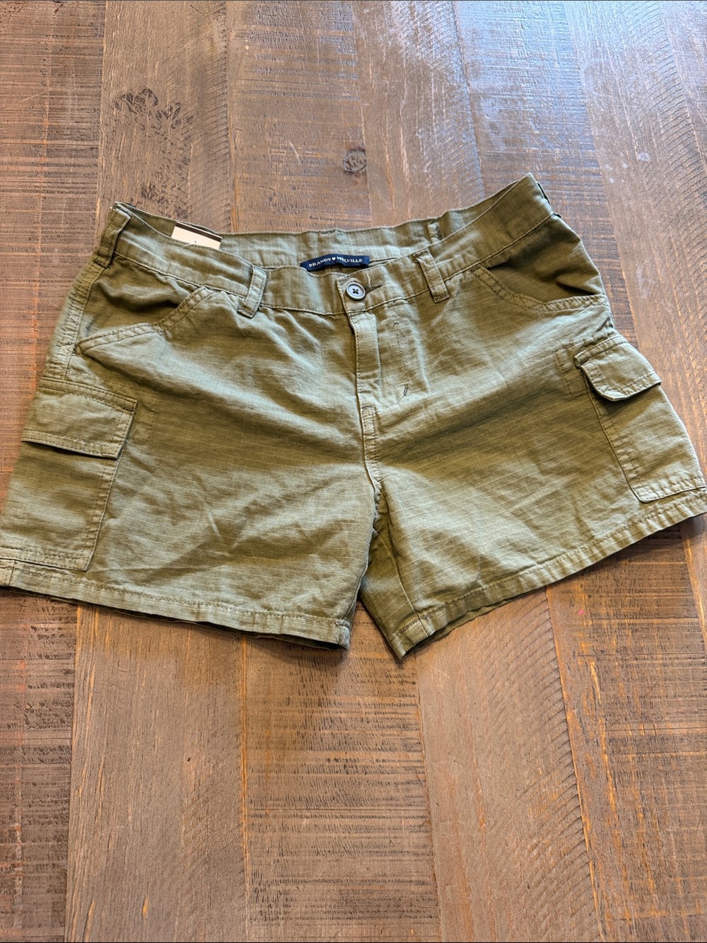 Brandy Melville Olive Cargo Utility Shorts 160/84A